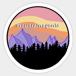 Mountainagonia Sticker